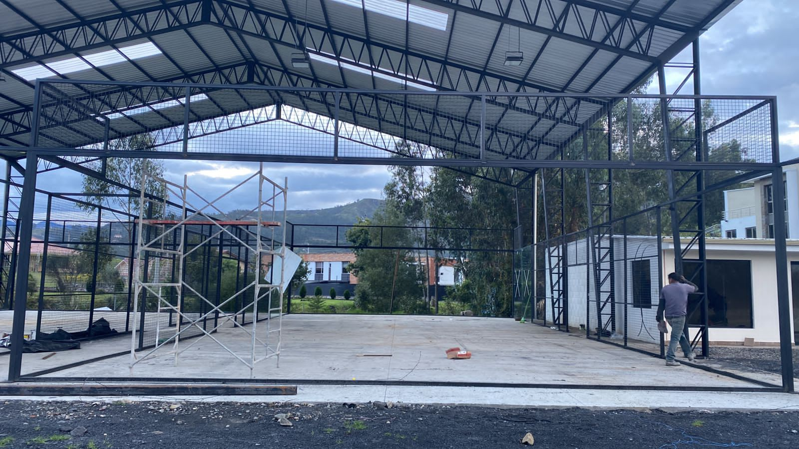 Construcción de la cancha Padel Cuenca